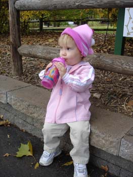 Meghan with water bottle