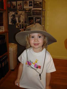 Meghan with Randall's hat