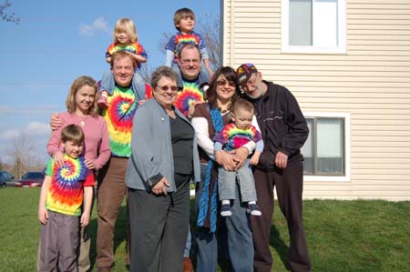 Candace, Denny Clark, James Shaw and family