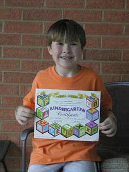 Jack done with kindergarten 1