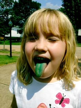 Green tongue